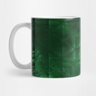 Green Mandala Emerald Crystal Mug